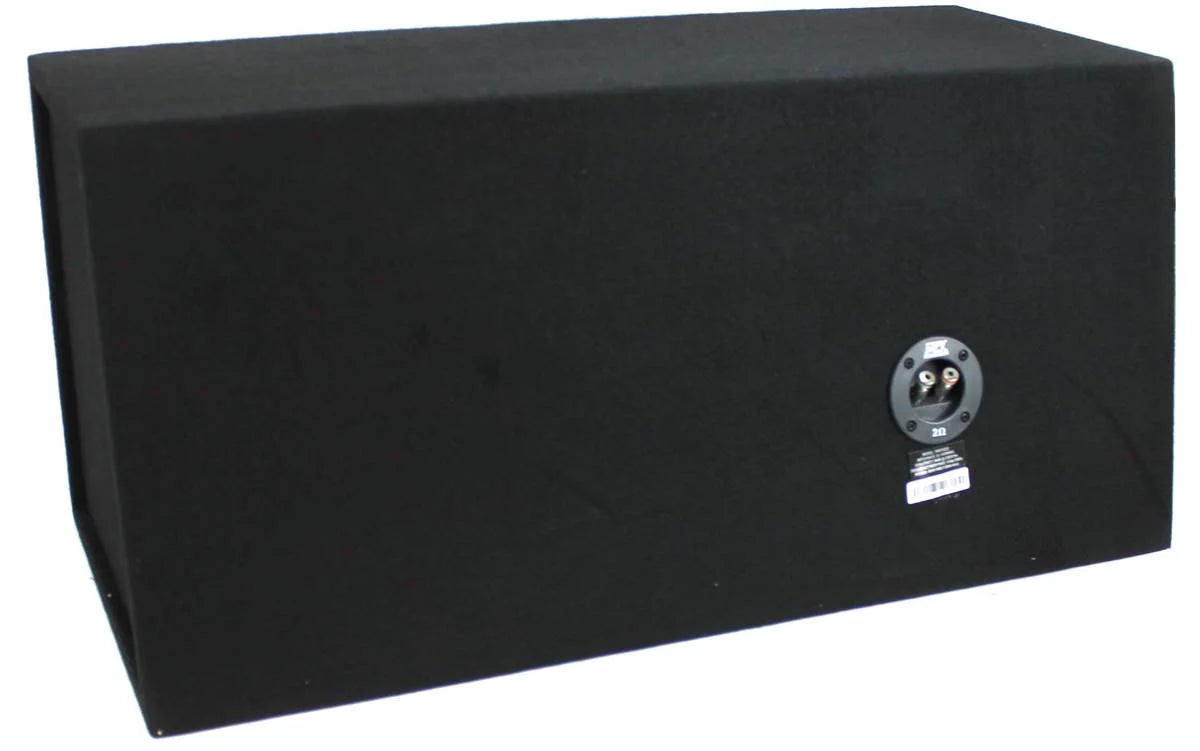 MTX 12" Dual Loaded Car Subwoofer w/Sub Box, Amplifier, & QPower Wiring Kit