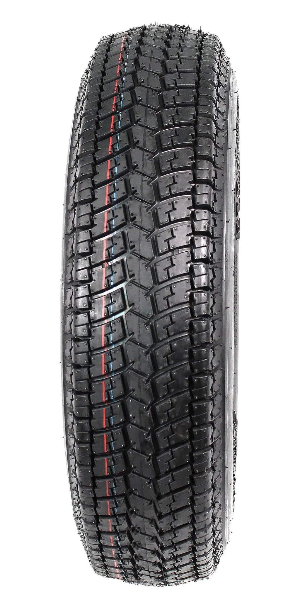 2-pack trailer tires and rims ST175/80D13 175/80 13 B78-13 LRC 5-hole white spoked wheel