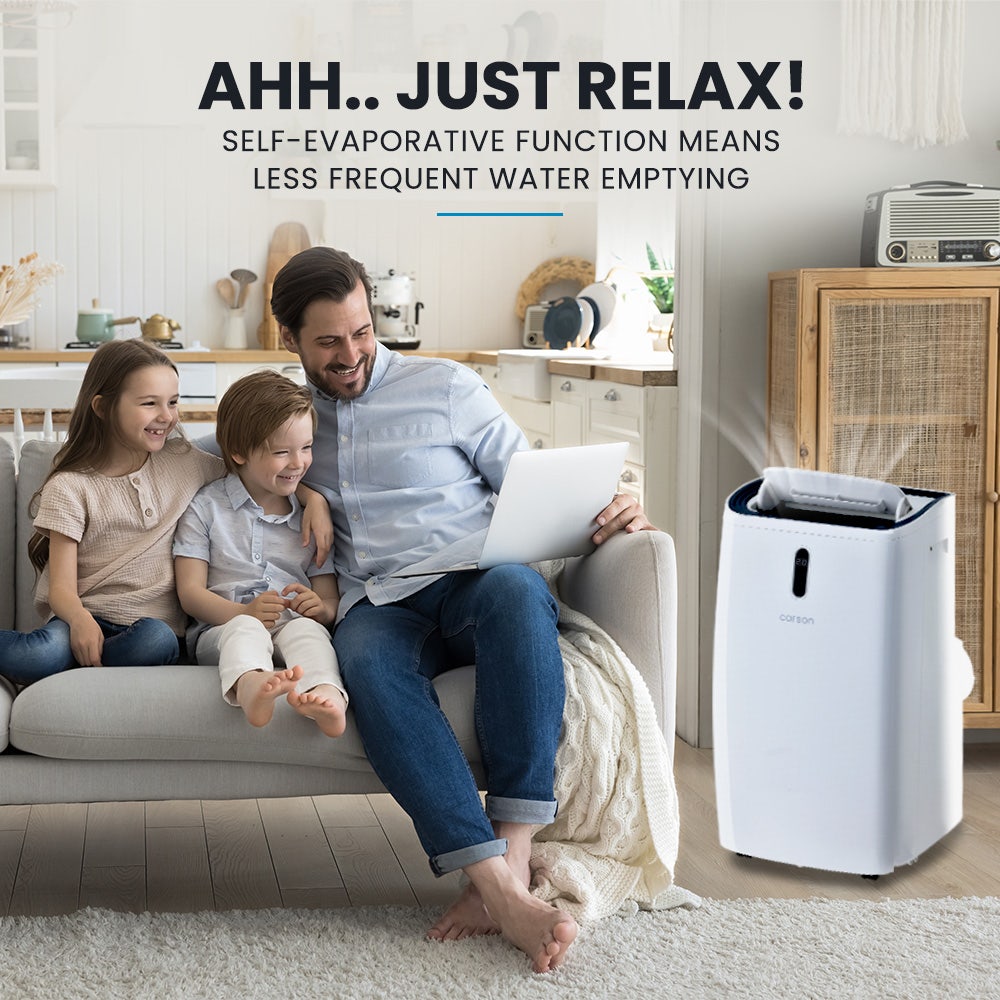 CARSON 4.7kW Portable Air Conditioner and Heater, with Dehumidifier Mode & Fan Cooler
