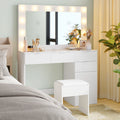 Dressing Table Stool Set 12 LED Bulbs