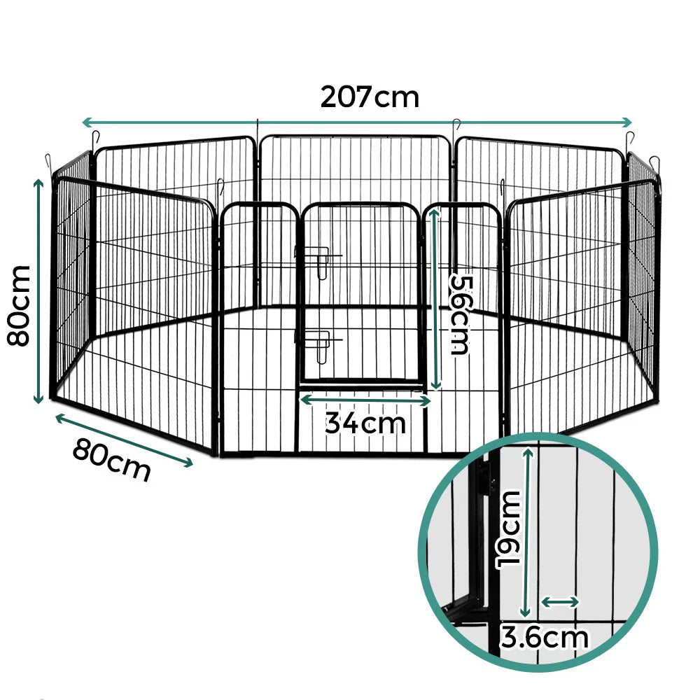 Foldable 8 Panel Dog Playpen w/ Access Door - i.Pet