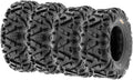Set of 4 ATV/UTV off-road tires, 25x8-12 front and 25x10-12 rear, 6 PR, tubeless A033