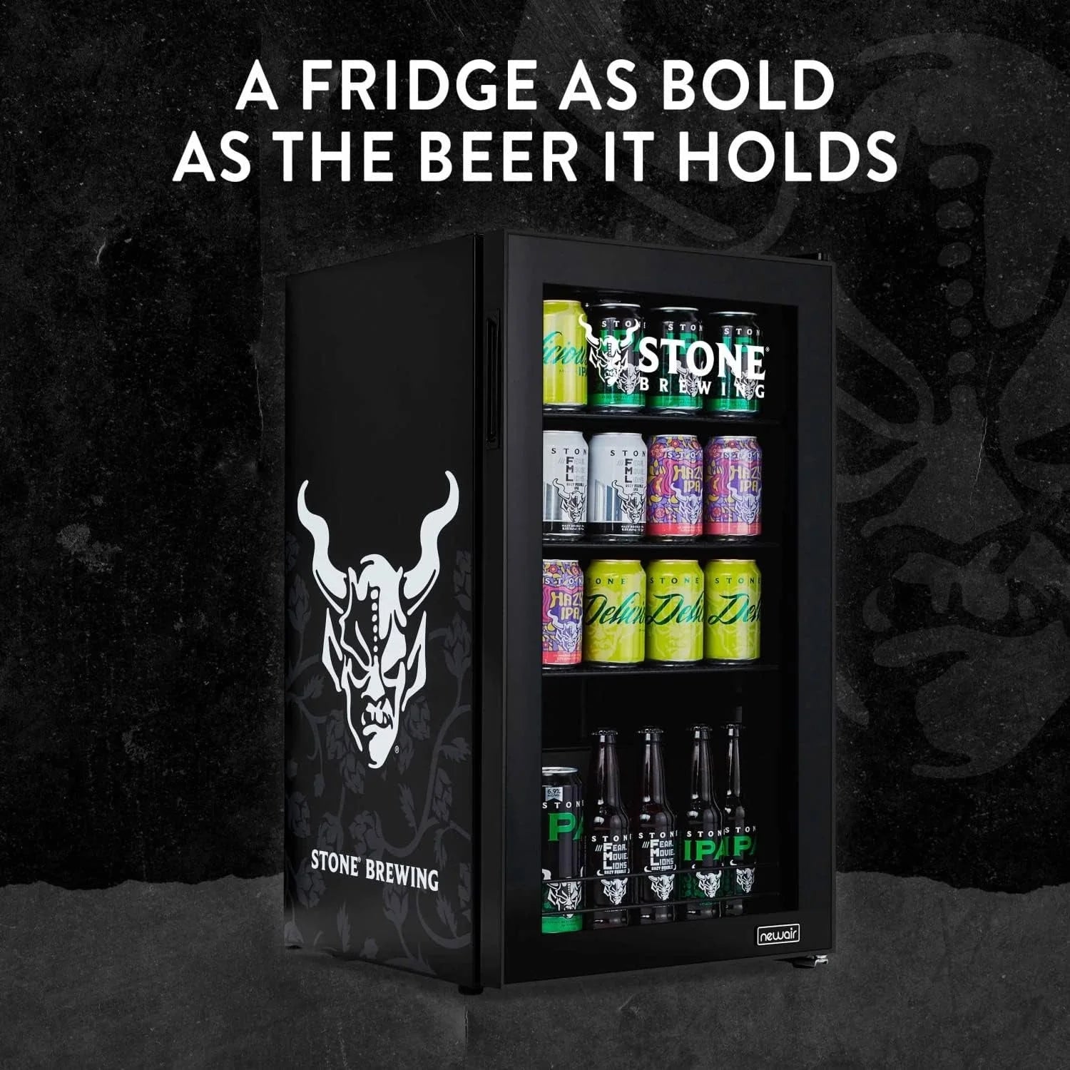 Beverage Refrigerator Cooler | 126 Cans Free Standing with Right Hinge Glass Door | Mini Fridge Beverage Organizer Perfect For Beer, Wine, Soda, And Cooler Drinks