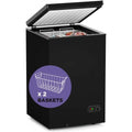 Northair Chest Freezer ??3.5 Cu Ft with 2 Removable Baskets ??Reach In Freezer Chest ??Quiet Compact Freezer ??7 Temperature Settings ??Black