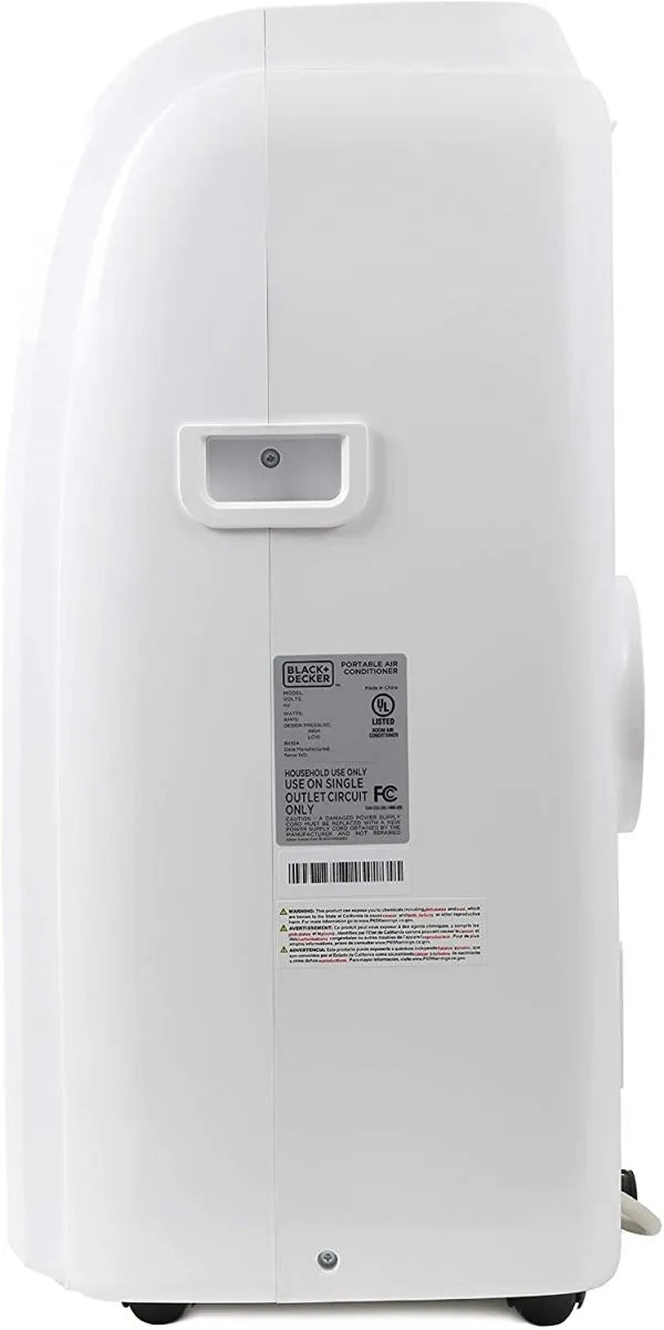 14,000 BTU Portable Air Conditioner with Heat and Remote Control, White