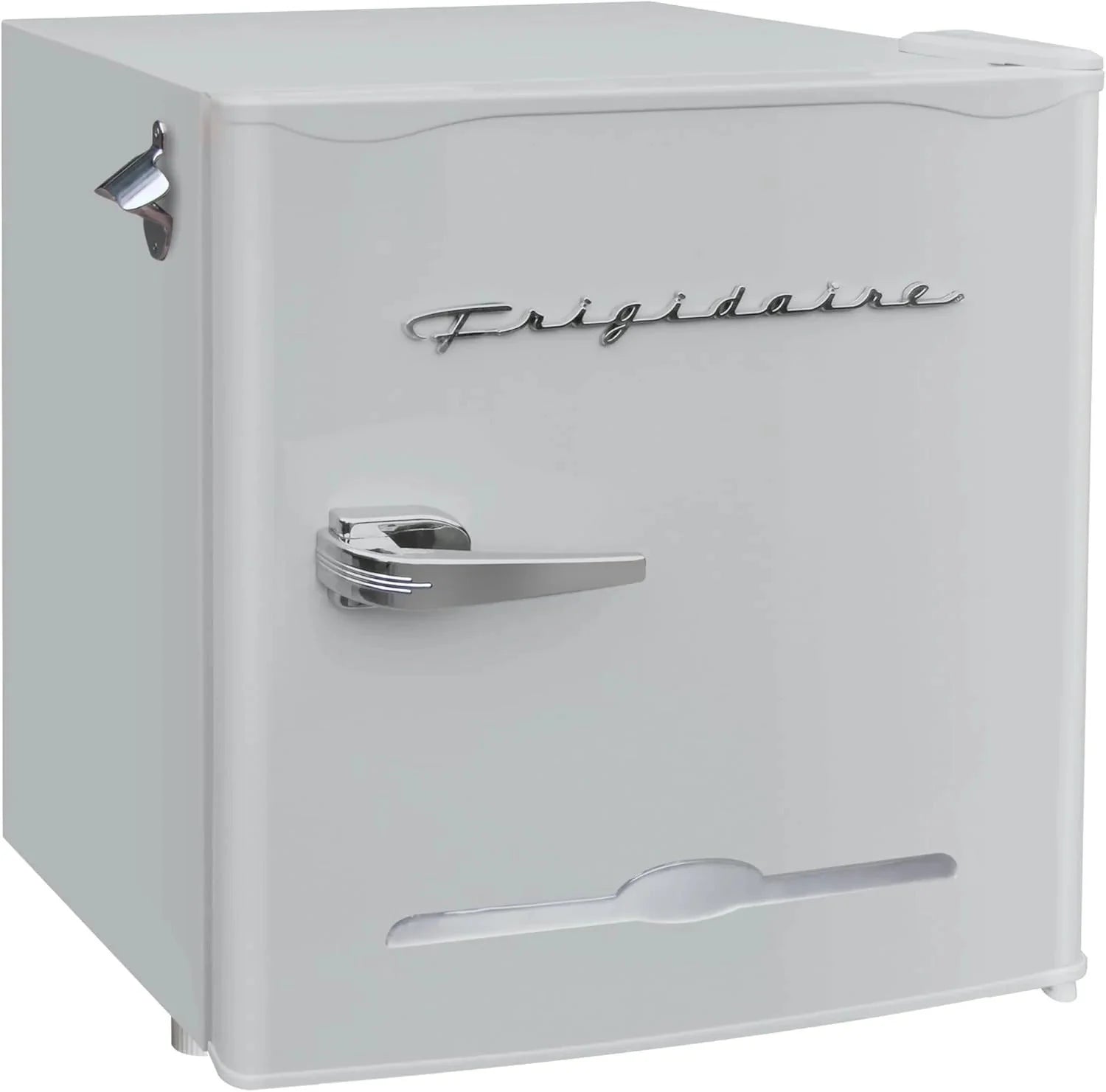 Frigidaire EFR176 Retro Compact Fridge with Chiller Mini Refrigerator with Built-in Bottle Opener for Office, Bedroom, Dorm Room or Cabin, 1.6 cu ft 16" D x 18" W x 18.5" H, Moonlight