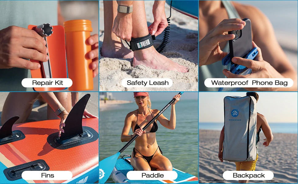 Niphean Inflatable Stand Up Paddle Board with SUP Accessories