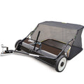 PLANTCRAFT Lawn Sweeper 38" Wide, Tow Behind Leaf and Grass Clipping Collector, Universal Hitch for Ride on Mower, Garden Tractor