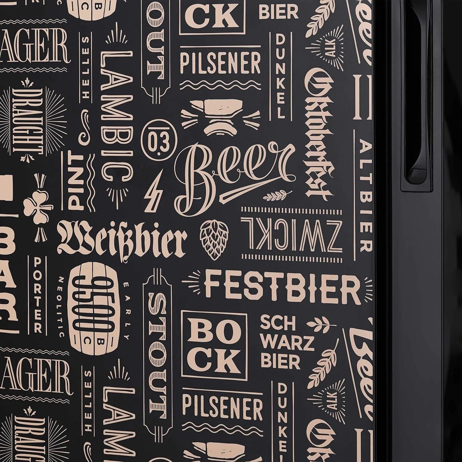 Beverage Refrigerator Cooler | 126 Cans Free Standing with Right Hinge Glass Door | Mini Fridge Beverage Organizer Perfect For Beer, Wine, Soda, And Cooler Drinks
