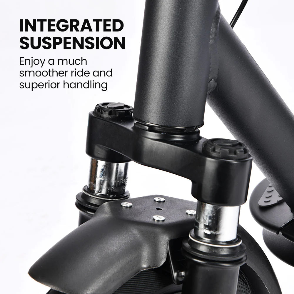 ALPHA Urban 10 Electric Scooter, 35km/h, Suspension, 35km Range, 10-Inch Wheels, Brushless Motor, Free APP, Motorised Commuter eScooter for Adults, Black