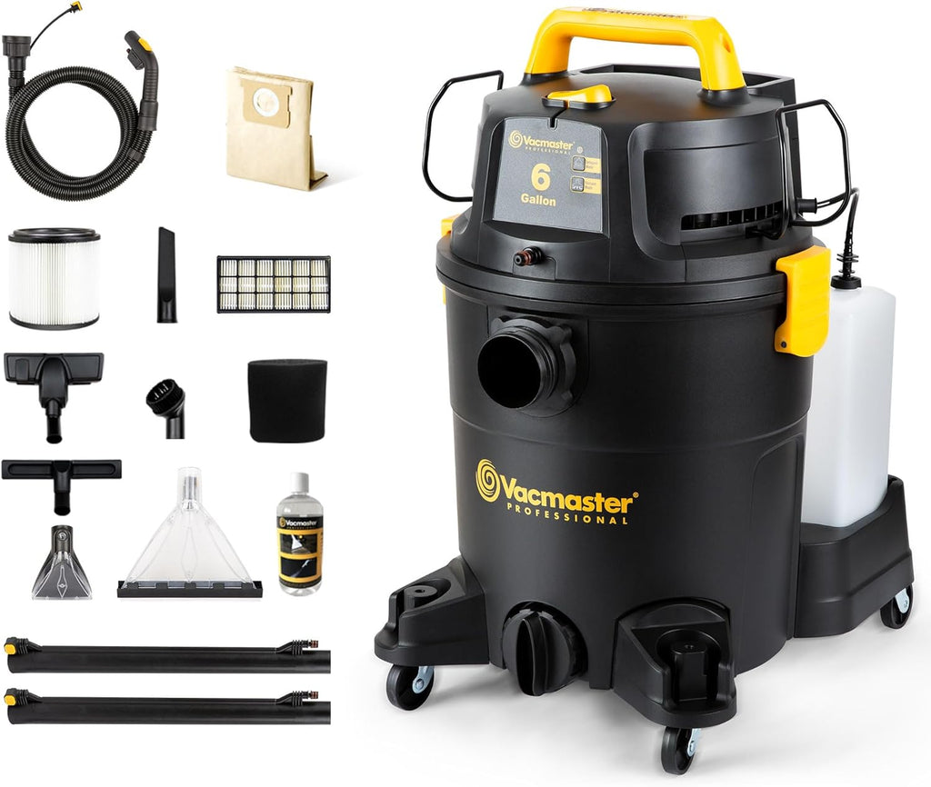 Vacmaster 3-in-1 Wet/Dry/Upholstery Shampoo Vacuum Cleaner