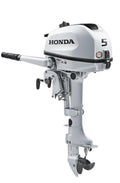 5 HP outboard motor with tiller, 20-inch shaft