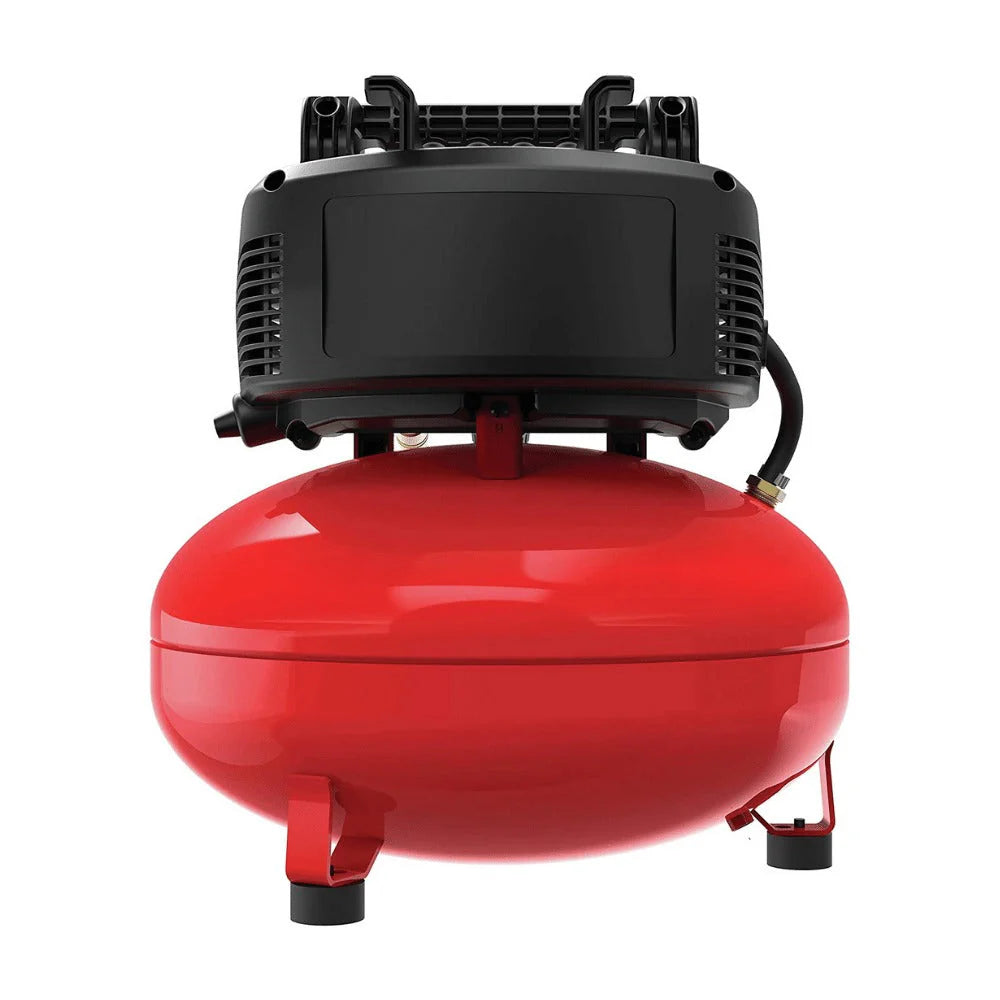 Craftsman 6-gallon pancake air compressor, oil-free, 150 PSI, portable with accessory kit
