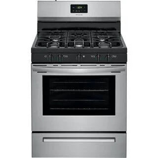 Frigidaire 30 inch (76 cm) wide freestanding 5-burner stainless steel gas hob FCRG3052AS