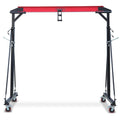 2025 1-ton gantry crane, adjustable, 2200 lbs lifting capacity, height adjustable 96.5"-143.7", portable hoist for factory, construction site, warehouse, auto repair shop