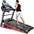 Famistar 4.5HP Foldable Treadmill, 15 Auto Incline Levels, 10MPH Speed, 300LB Capacity, Home Exercise Machine