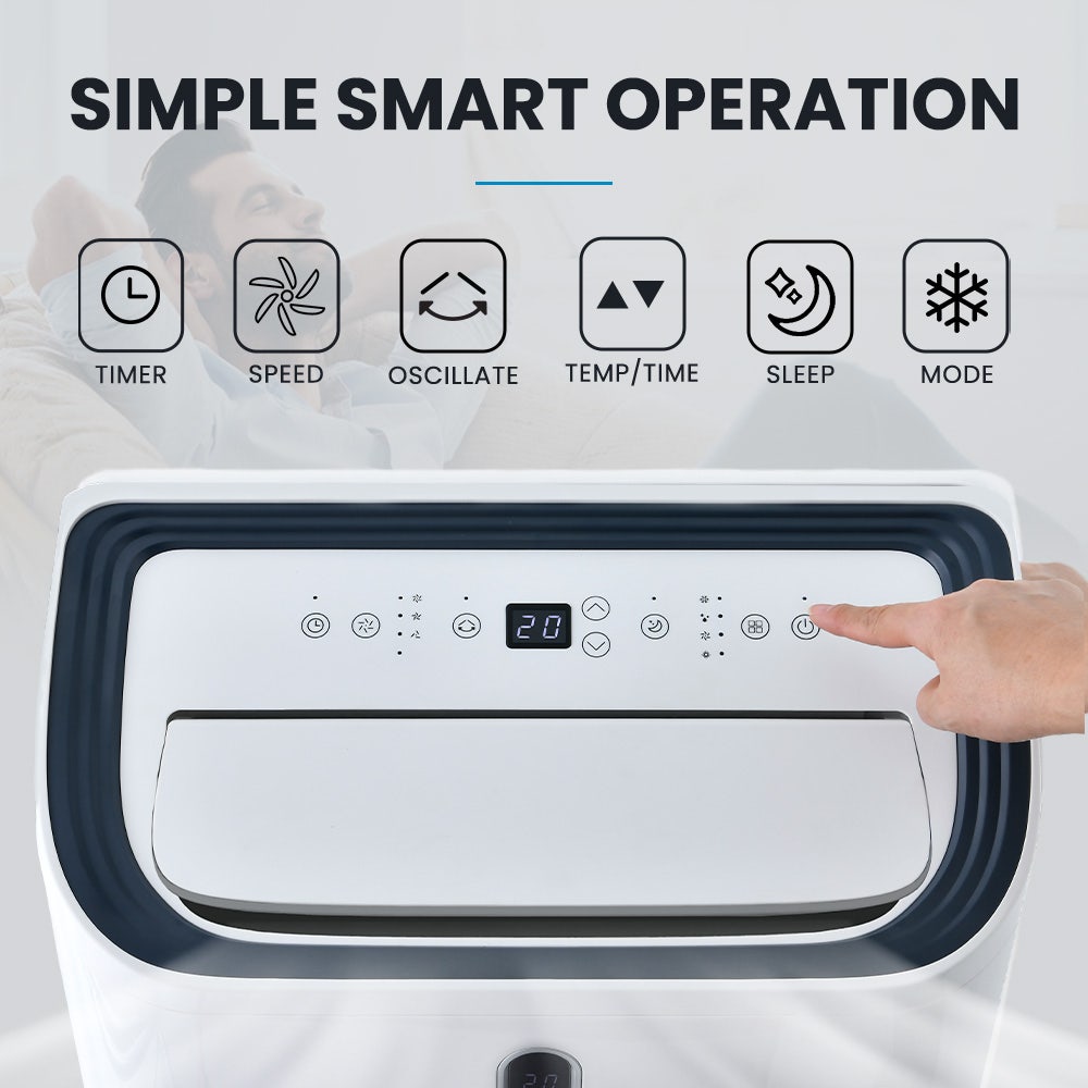CARSON 4.7kW Portable Air Conditioner and Heater, with Dehumidifier Mode & Fan Cooler