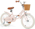 2024 OLAKIDS Kids Bike, 14 16 18 Inch Toddlers Bike with Removable Training Wheels and Rattan Basket, Safety Bell, Adjustable Seat and Handlebar, Children��s Bicycle for Girls Boys Age 3-8