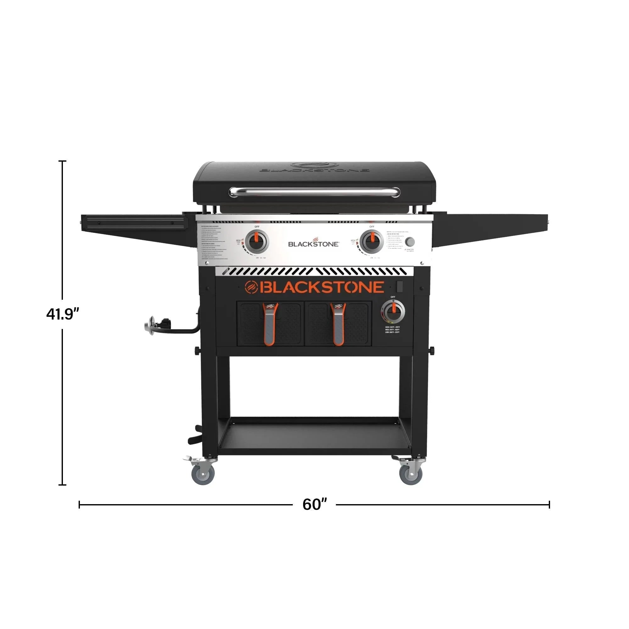 💥Clearance Sale🔥 Blackstone 2-burner griddle (71 cm) with electric air fryer and extractor hood