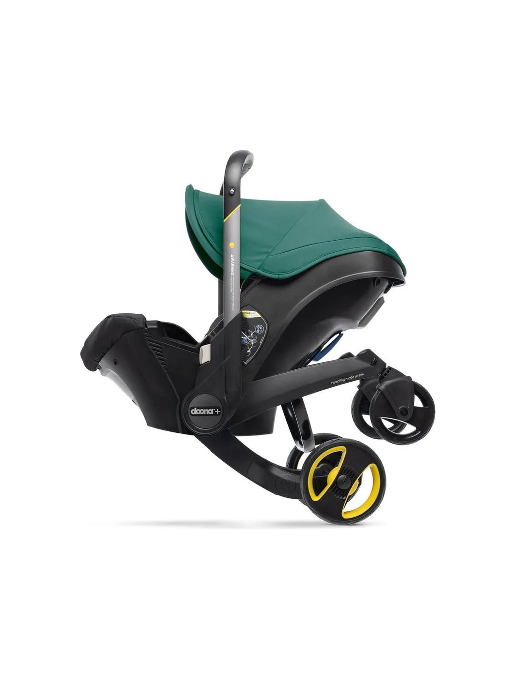Stroller combination consisting of infant car seat and LATCH base (model year 2025) – Midnight Edition | From car to stroller in seconds, airplane-compatible, including accessory bag