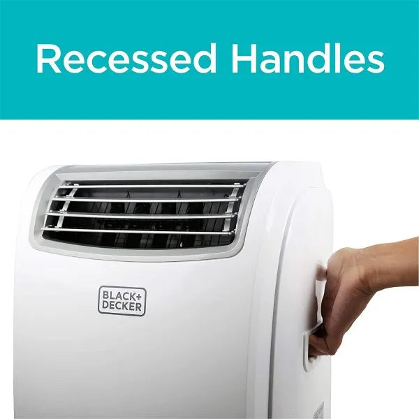 14,000 BTU Portable Air Conditioner with Heat and Remote Control, White