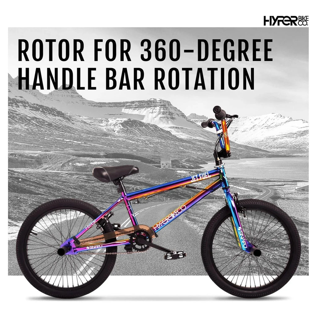 Hyper Bicycles 20′′ Jet Fuel BMX Bike for kids, Recommended Ages 8 to 13 Years Old