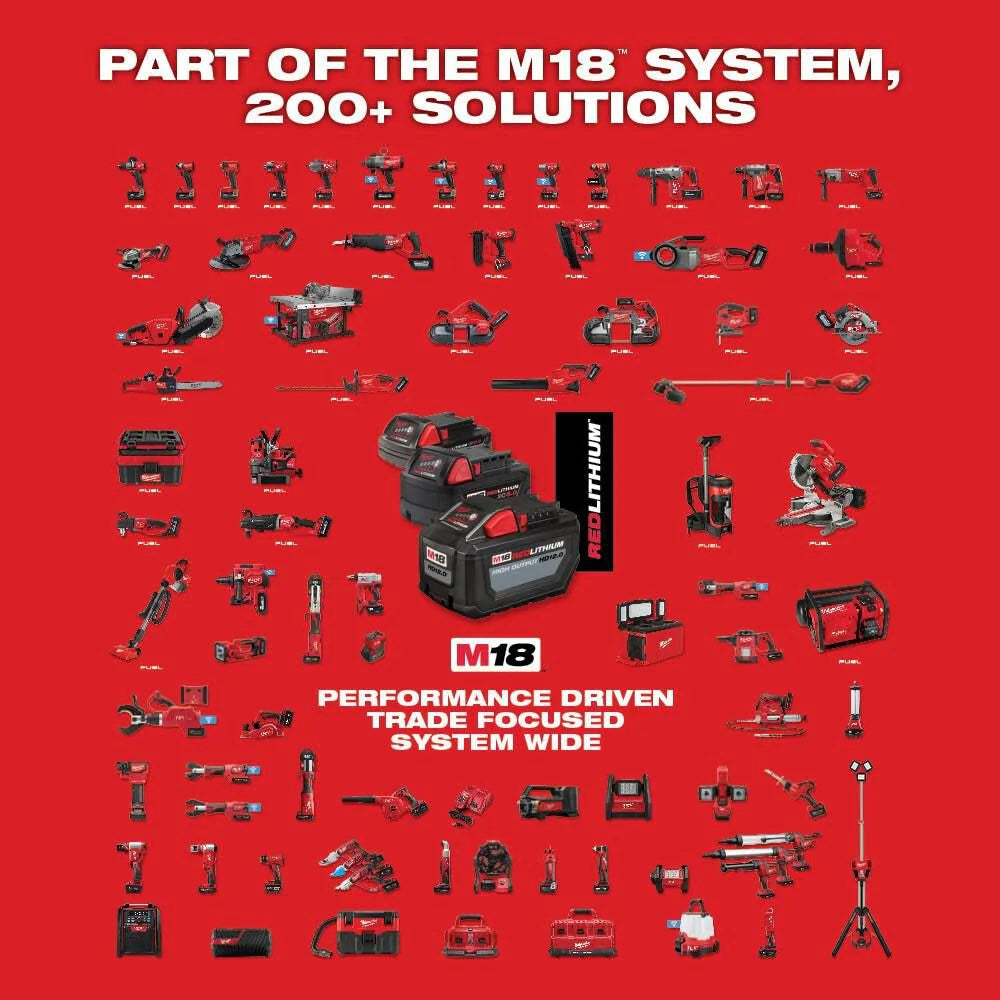 Milwaukee M18 FORCE LOGIC crimping tool with ONE-KEY and 1/2