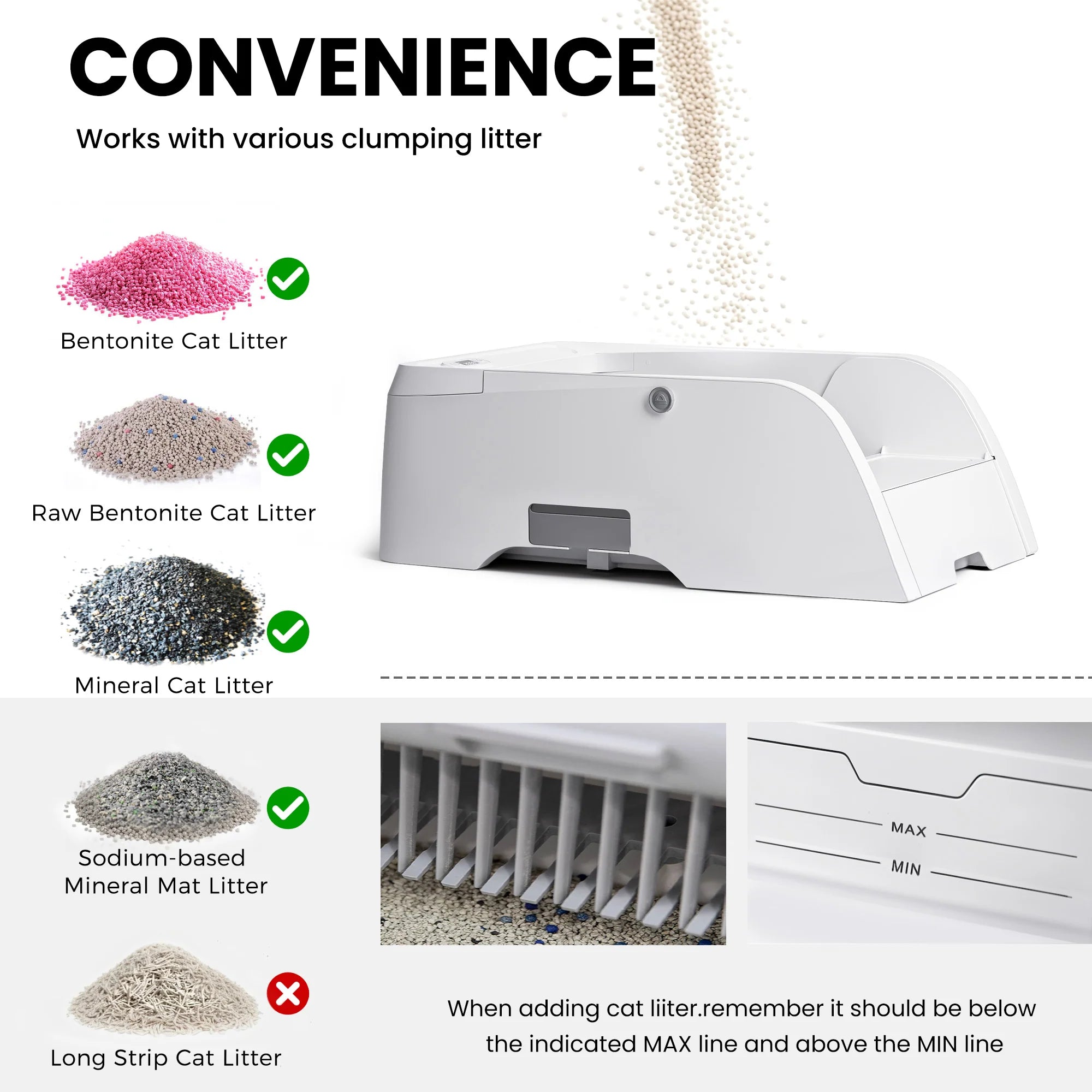 Self Cleaning Cat Litter Box with App Control