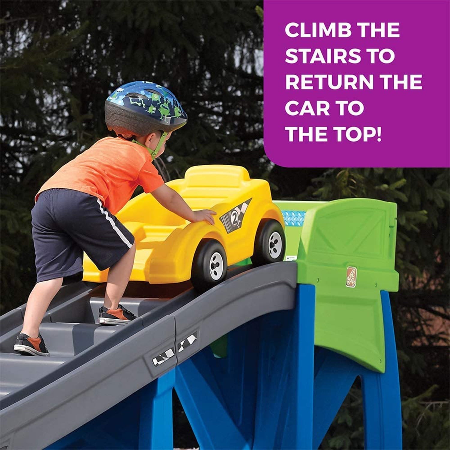 Step2 Extreme Roller Coaster Ride On Toy for Kids with Climbing Stairs