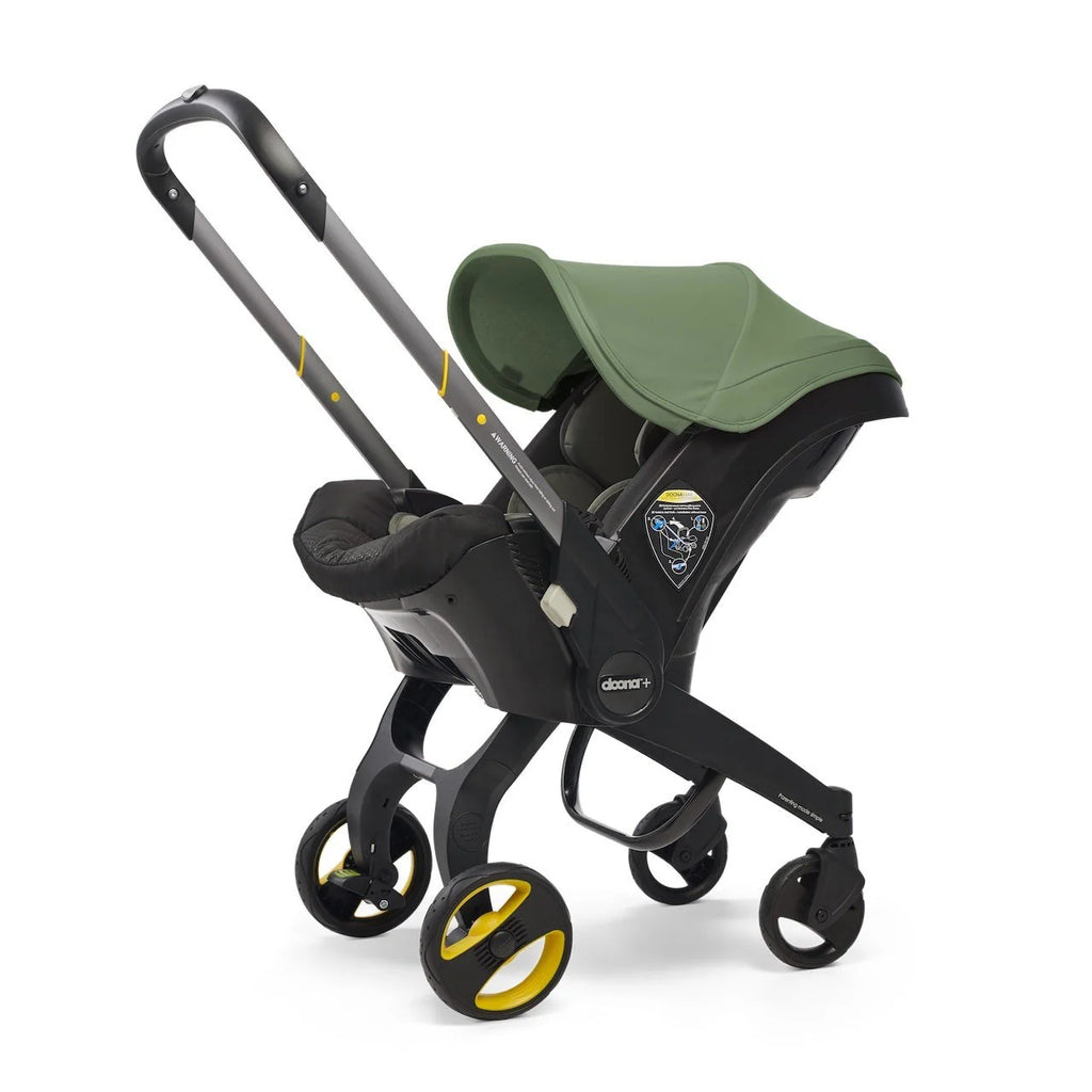 Stroller combination consisting of infant car seat and LATCH base (model year 2025) – Midnight Edition | From car to stroller in seconds, airplane-compatible, including accessory bag