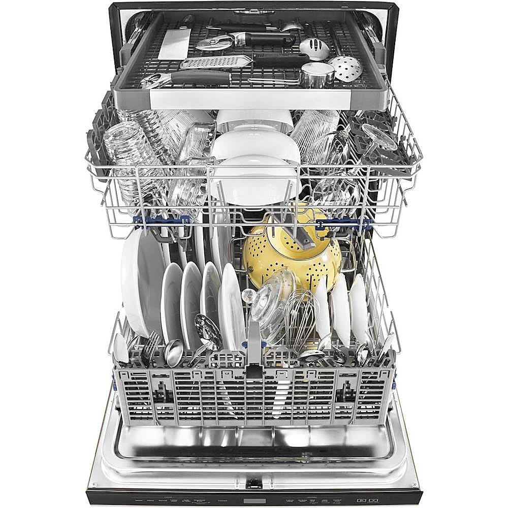 Whirlpool - 24" Tall Tub Built-In Dishwasher with Stainless Steel Tub - Sunset bronze