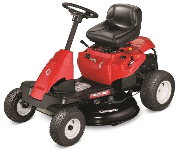 Troy-Bilt TB30 382 cm³ ride-on lawnmower with 6 gears, fully refurbished, compact design, adjustable height