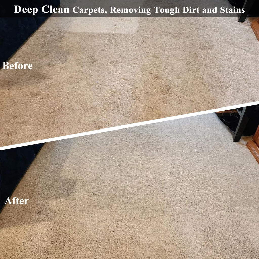 Commercial Floor Scrubber Machine with Brushes and Pads, Heavy Duty Floor Buffer Polisher and Cleaner- Deep Cleaning Tile and Grout, Hardwood Floors and Carpets without Getting on Hands and Knees