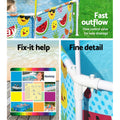 UPF 40+ Kids Pool Canopy 244x51cm Steel Frame Bestway