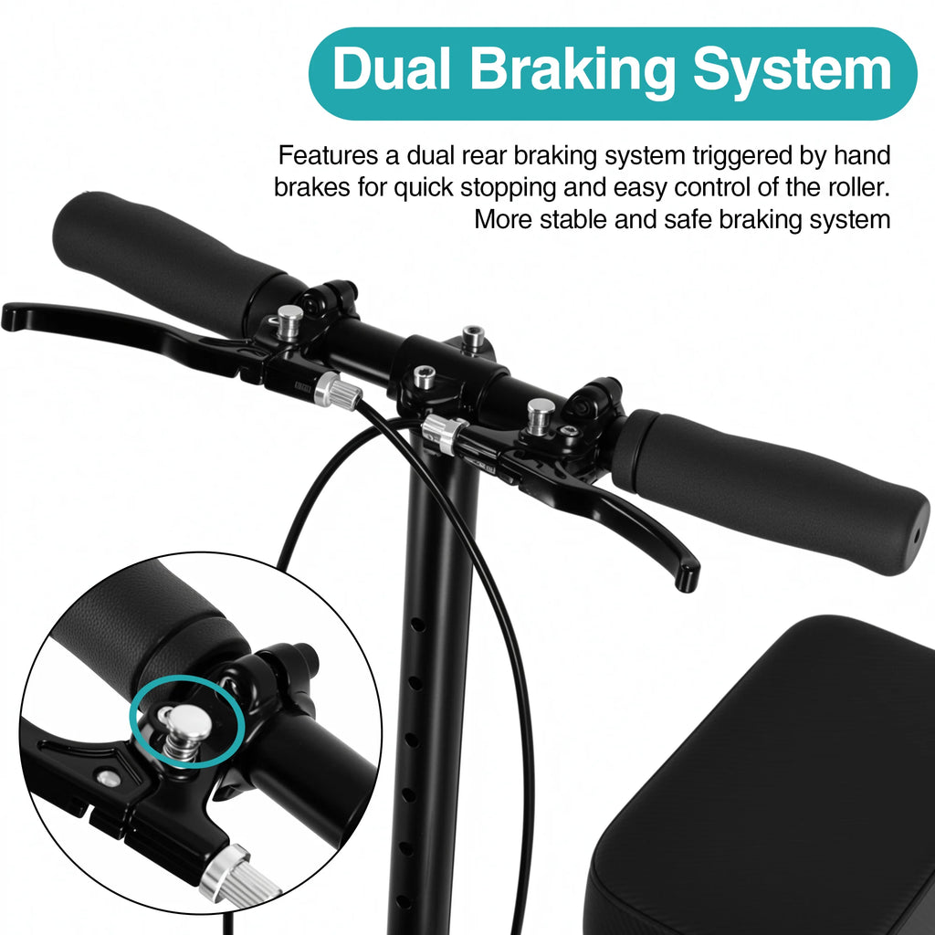 Knee Walker Scooter with 10" Rubber Tires
