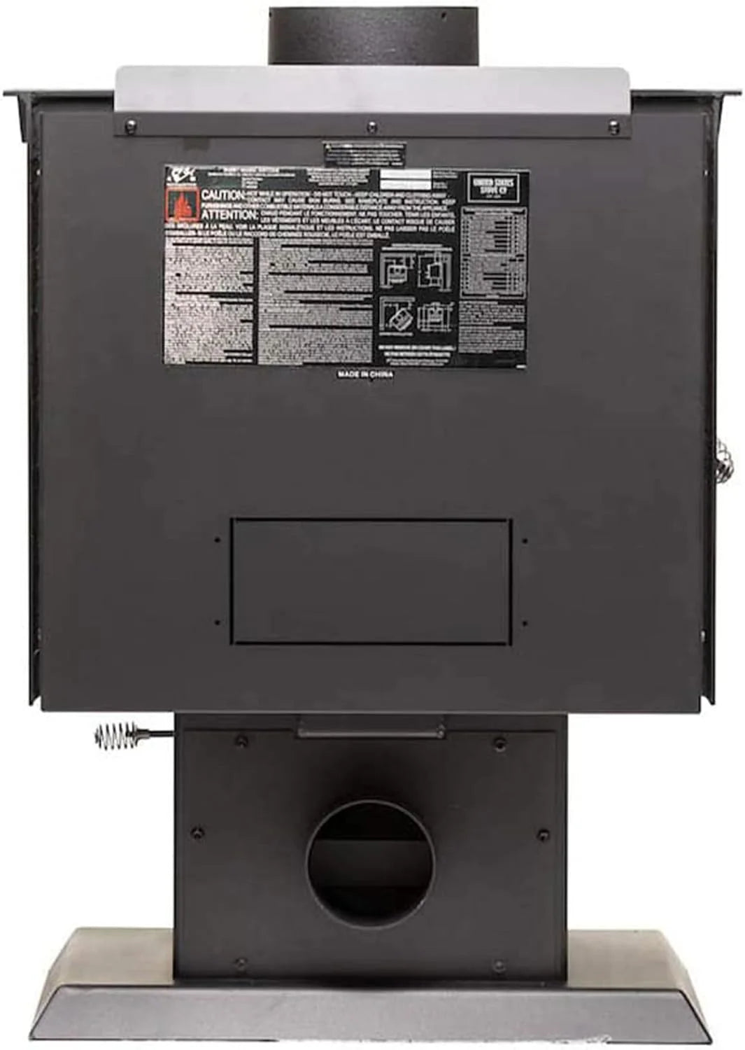 Ashley Hearth AW1120E-P 1200 Sq. Ft. Pedestal Wood Stove