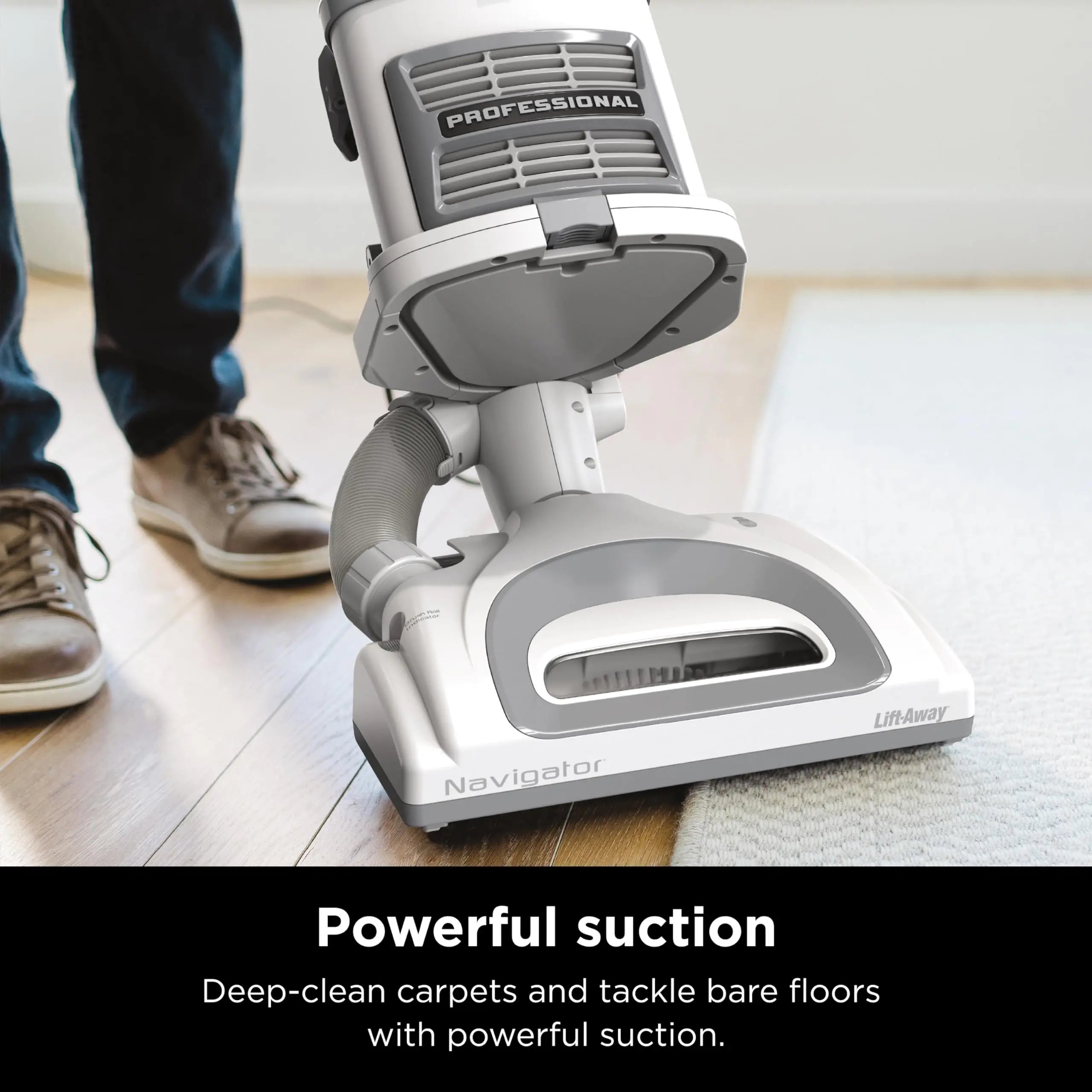 Shark NV360 Navigator Lift-Away Deluxe Upright Vacuum with Large Dust Cup Capacity, HEPA Filter, Swivel Steering, Upholstery Tool & Crevice Tool, Blue