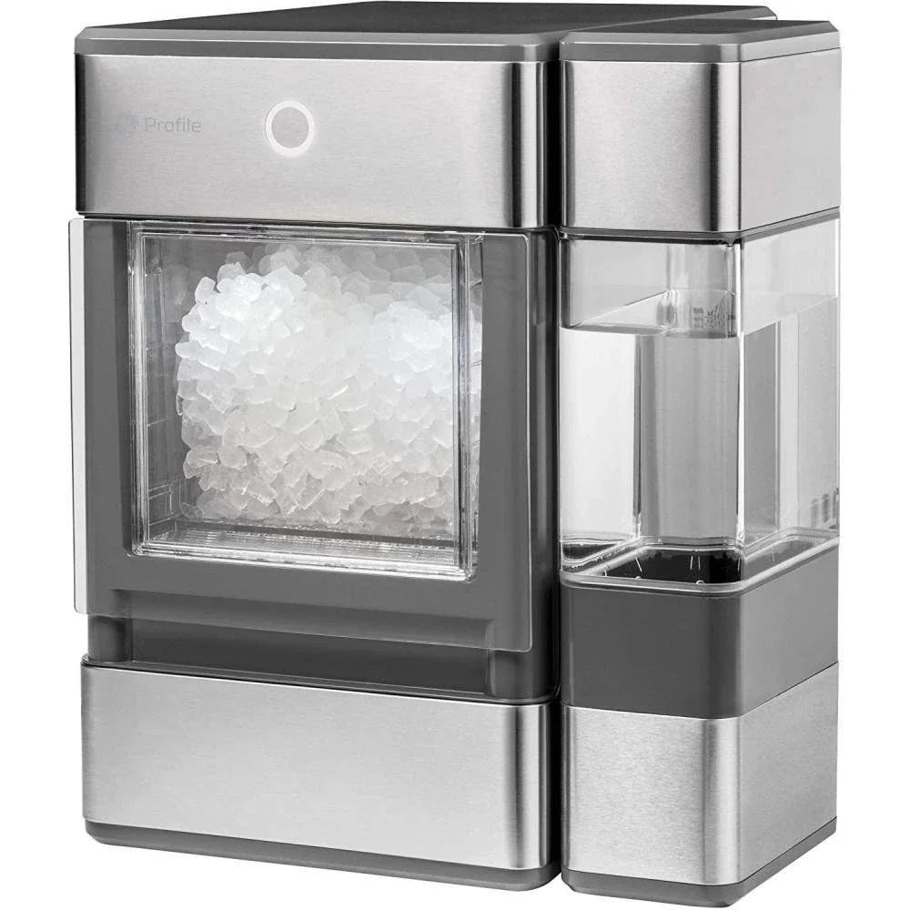 2024 GE Profile OPAL01GEPKT Opal | Countertop Nugget Ice Maker, Stainless Steel Wrap with Gray Accents & LED Lighting