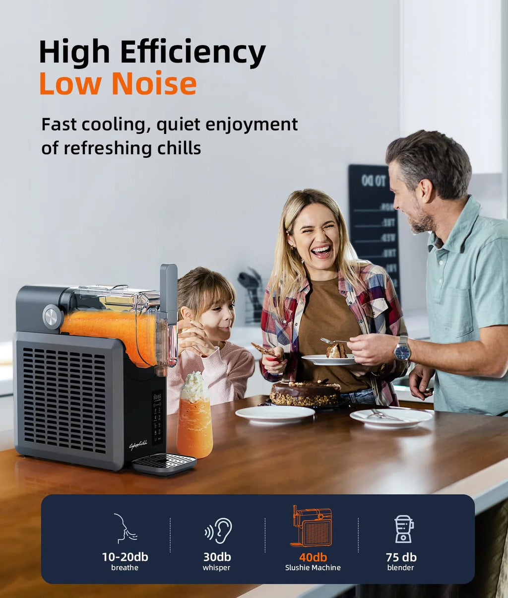 Slushie Machine,24-Hour Delay Start&Cold Retention, 68 oz Slushy Machine with Self-Cleaning Function, Frozen Drink Maker with 5 Preset Programs,Frozen Margaritas, Frapp��s, and More