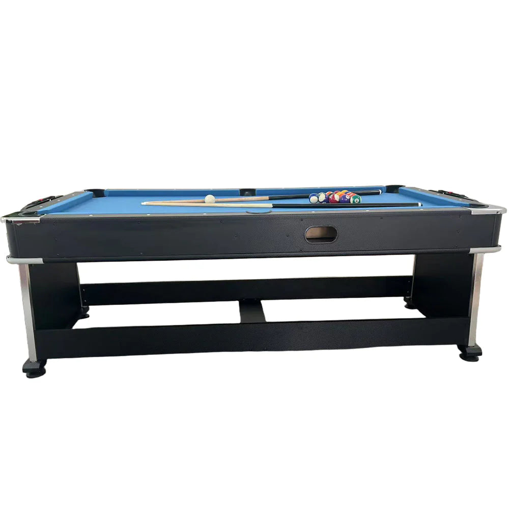 4 In 1 Multi-functional Game Table with Full Accessories for Home, MDF, 7Ft