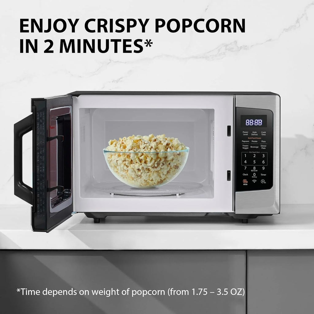 TOSHIBA 4-in-1 ML-EC42P(SS) Countertop Microwave Oven, Smart Sensor, Convection, Air Fryer Combo, Mute Function, Position Memory 13.6" Turntable, 1.5 Cu Ft, 1000W, Silver